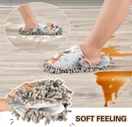 Cute Microfiber Mop Slippers
