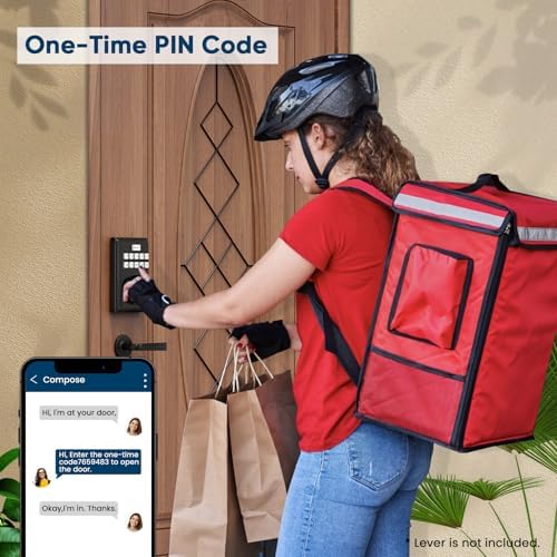 Fingerprint Door Lock - Keyless Entry Front Door Matte Black
