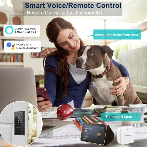 Smart Door Lock Set with Keyless Entry Fingerprint Unlock