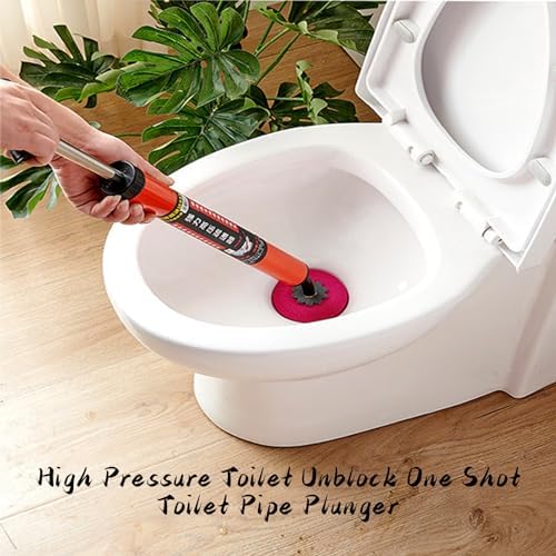 Quick-acting High Pressure Toilet Unblocker Set of 2