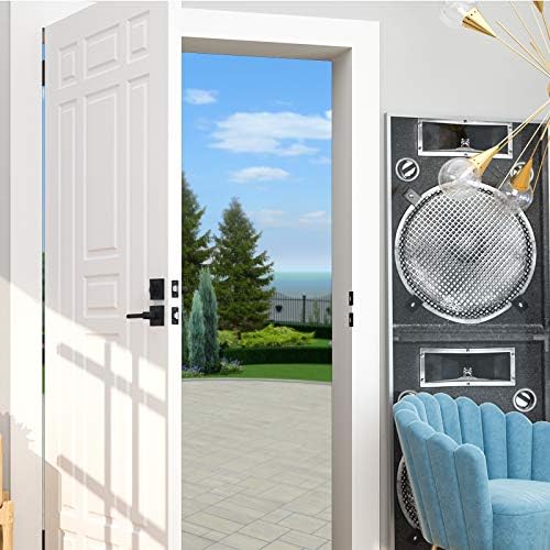 HOSOM Matte Black Door Lock Set Single Cylinder Deadbolts