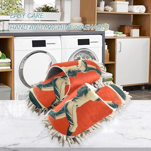 Microfiber Mop Slipper for MenWomen Soft Washable Floor Cleaner