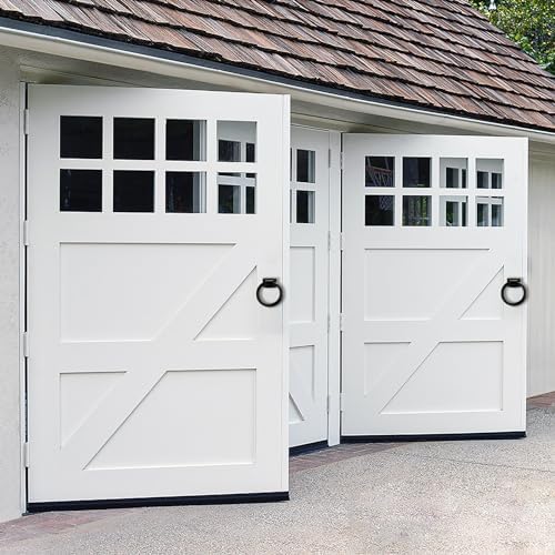 Matte Black Ring Garage Door Pull