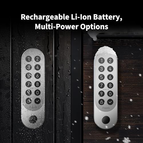 Aqara Smart Lock U200 with Apple Home Key Rechargeable Battery and Secure Fingerprint