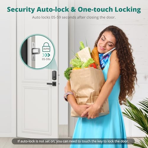 Fingerprint Entry Door Lock with Handle Set