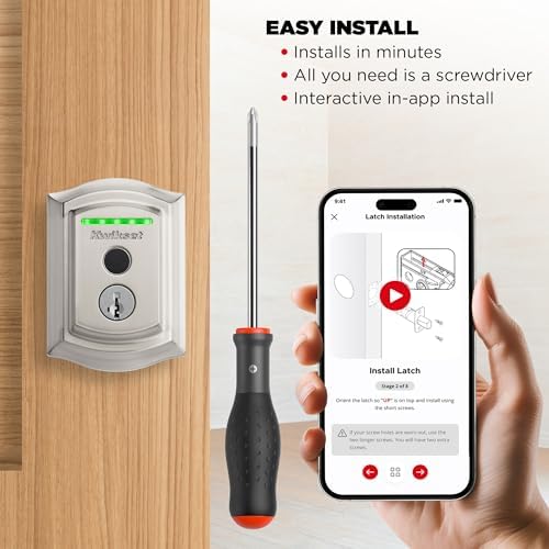 Secure Easy Kwikset Halo Touch Smart Deadbolt with Fingerprint Entry