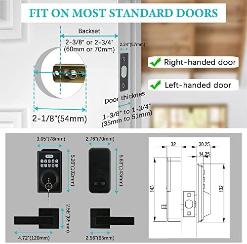 Advanced Door Lock System with Keypad for All-Day Security