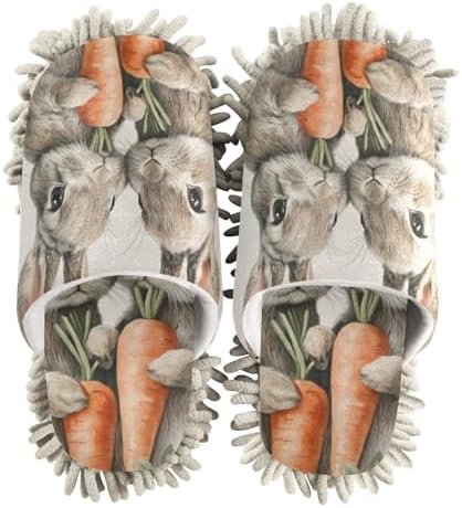 Burn the Floor Microfiber Rabbit Carrots Daily Slipper