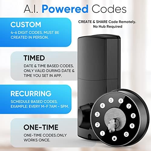Sifely Smart Deadbolt Lock Keyless Entry Door Lock
