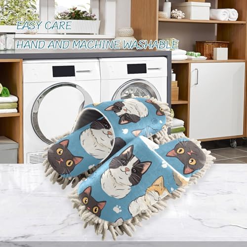 Microfiber Cleaning Slippers for MenWomen House Floor Mop