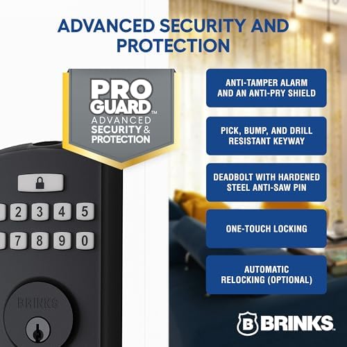 Brinks Fingerprint Keypad Smart Lock
