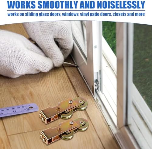 2-Piece 1-14 inch Sliding Patio Door Rollers