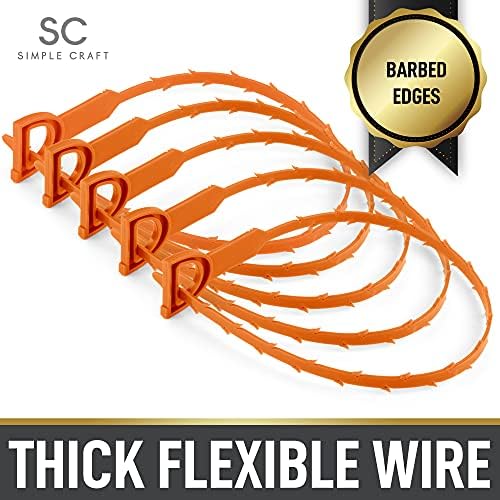 Simple Craft 5 Pack Plumbing Snake Drain Clog Remover