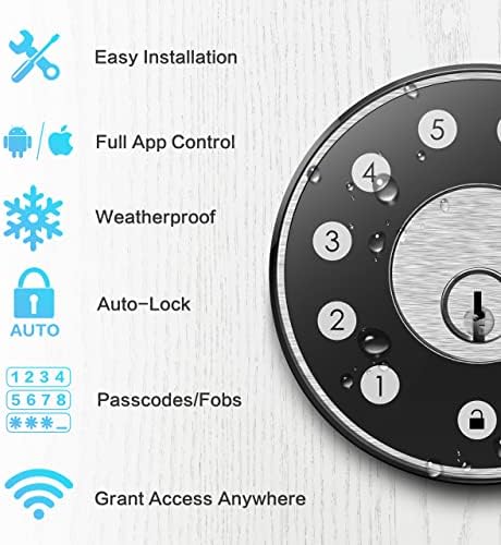 Secure Front Door Lock with Wi-Fi