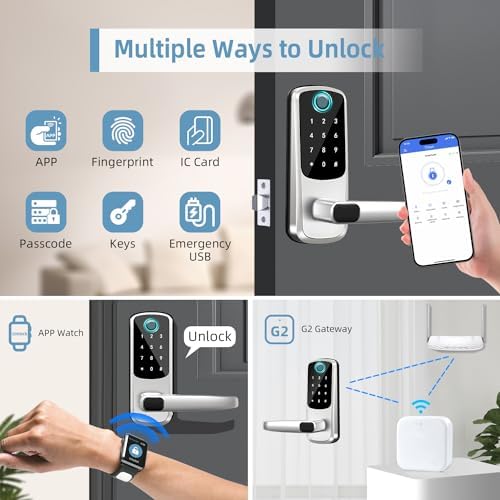 Fingerprint Passcode Door Lock with Alexa