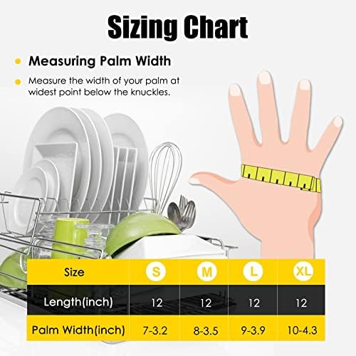 Rubber Cleaning Gloves for Kitchen Reusable House Guard Gloves