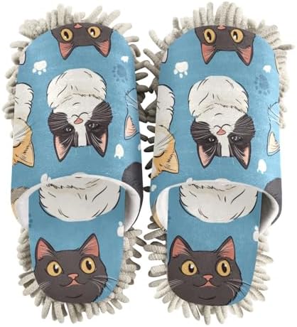 Microfiber Cleaning Slippers for MenWomen House Floor Mop
