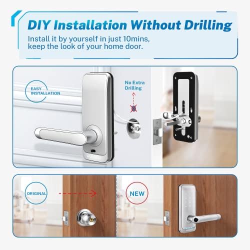 KUCACCI Keypad Smart Door Lock with Handle