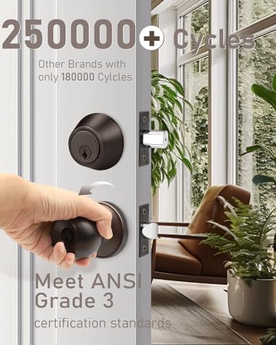 Oil Rubbed Bronze Entry Door Lockset