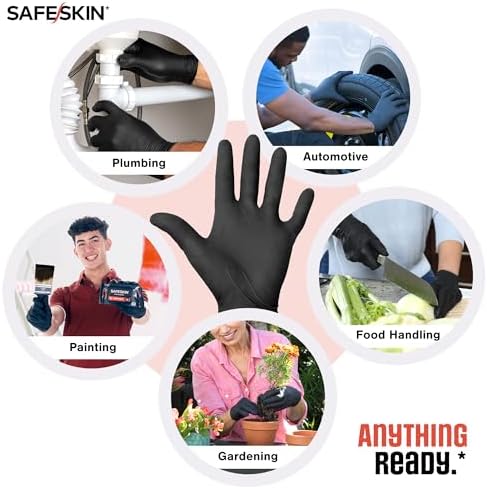 SAFESKIN Heavy Duty Nitrile Gloves Protect for Every Job