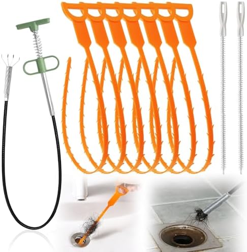 Sankoly Drain Snake Clog Remover Set