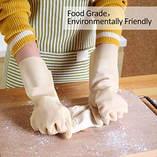 BOOMJOY Nitrile Gloves Essential Heavy Duty Reusable Dishwashing Gloves for Everyday Use