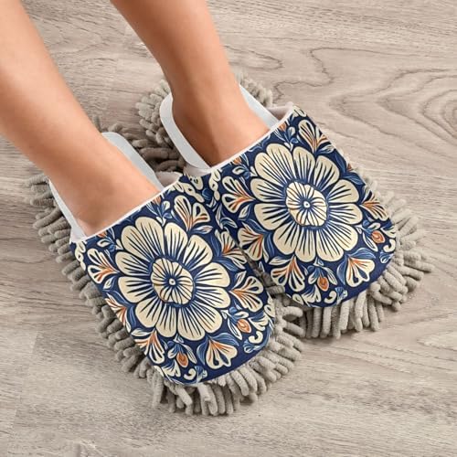 Soft Comfortable Eco-Friendly Microfiber Mop Slippers for Women Men