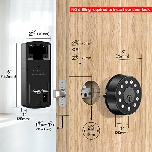 Sifely Smart Deadbolt Lock Keyless Entry Door Lock