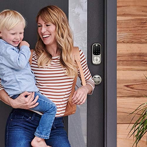 Secure Modern Door Lock with Touchscreen and Back-Up Key