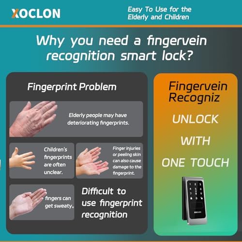 Finger Vein Smart Door Lock by XOCLON