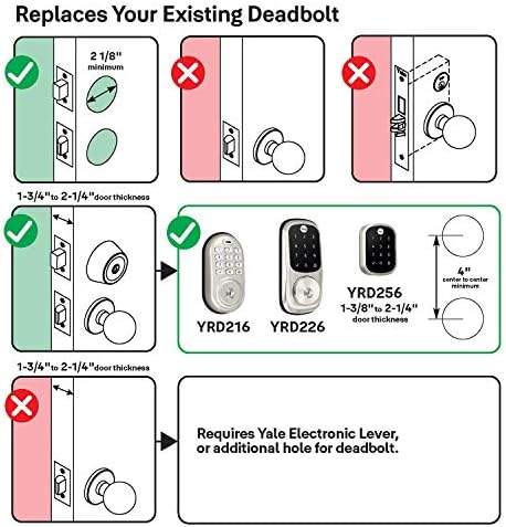 Secure Modern Door Lock with Touchscreen and Back-Up Key