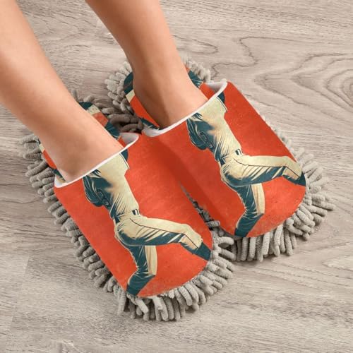 Microfiber Mop Slipper for MenWomen Soft Washable Floor Cleaner