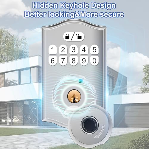 Secure Front Door Lock with Fingerprint Entry