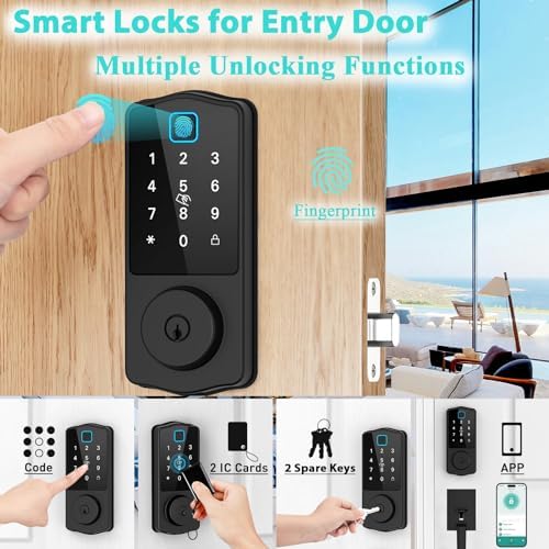 WiFi Front Door Lock with Alexa Voice Control Keyless Entry