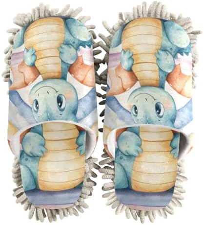 FLildon Microfiber Rainbow Dragon Mop Slippers
