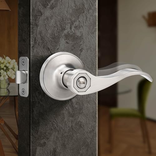 Moquin Wave Design Privacy Door Lever