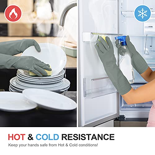 Durable Non-Slip Reusable Waterproof Kitchen Gloves