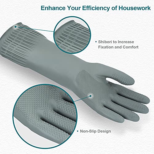 Durable Non-Slip Reusable Waterproof Kitchen Gloves