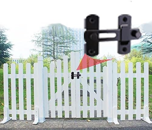 Premium Stainless Steel Door Latch w brushed finish 90-Degree Safety Lock