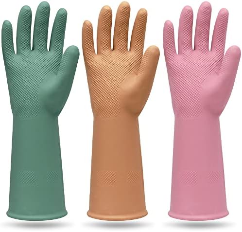 3 Pairs of Unique Reusable Waterproof Gloves for the Home